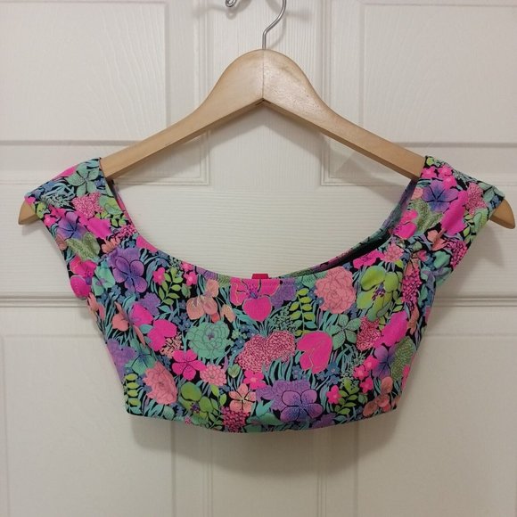 Victoria's Secret Other - Women's Victoria's Secret Floral Print Vibrant Colorful Bikini Swim Top XSmall
